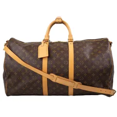 【LOUIS VUITTON】 ルイ・ヴィトン キーポル バンドリエール55 M41414 モノグラム ブラウン系 旅行鞄 ボストンバッグ 旅行バッグ 大容量 レディース メンズ ユニセックス 【中古品】 USED-A 【9304】