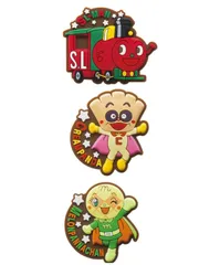 それいけ！アンパンマン ぴたっとラバーマグネット2　全３種セット　SLマン &  クリームパンダ &  メロンパンナちゃん