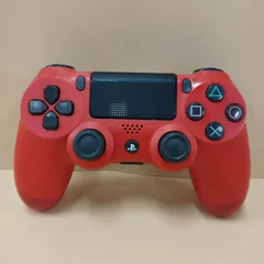 【D10848 】PS4 純正 ワイヤレスコントローラー DUALSHOCK4 マグマ・レッド SONY Playstation4