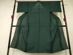平和屋着物＊夏物　男性　色無地　絽　虫襖色　正絹　逸品　AABD8892jdのサムネイル