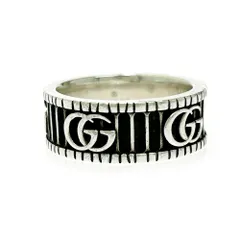 【中古】GUCCI グッチ シルバー ダブルG リング 8.1g 925刻印 504918 リング・指輪