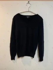 UNIQLO ユニクロ カシミヤ100% Vネックニット S ブラック