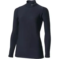 シースリーフィット C3fit 光電子ウォームハイネックロングスリーブ レディース アンダーウェア インナー 長袖 モックネック 保温 防寒 ウィンタースポーツ 着圧設計 吸汗速乾 UVケア GCW62302 EN エクリプスネイビー