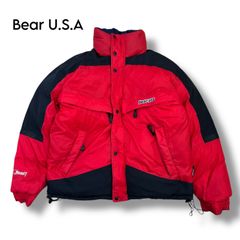 Bear USA 肉厚 リバーシブル ダウンジャケット レッド S - メルカリ