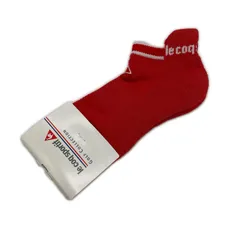 未使用品 レディース ルコックスポルティフ le coq sportif ソックス  22~24cm 赤 アンクル丈 ロゴデザイン
