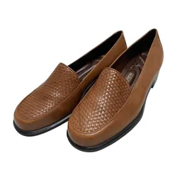 【極美品】ロックポート (22.5) パンプス ローファー フラットシューズ スリッポン 本革 レザー 希少デザイン