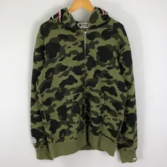 【中古品】A BATHING APE アベイシングエイプ CAMO SHARK ZIP PARKER 001ZPH201009X カモ シャーク ジップ パーカー トップス フルジップパーカー 【142-251124-ts-06-tei】