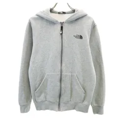 THE NORTH FACE ノースフェイス 長袖 スウェット ジップパーカー 150 グレー 裏起毛 アウトドア NTJ62181Z キッズ 古着
