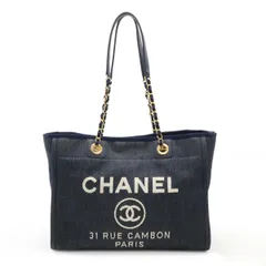 CHANEL シャネル ドーヴィル ミディアムトートMM トートバッグ
