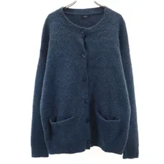 ITEMS URBAN RESEARCH アイテムズ アーバンリサーチ 長袖 ニットカーディガン FREE ネイビー レディース 古着