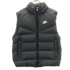 美品 NIKE ナイキ ダウンベスト M ブラック メンズ 古着