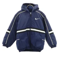 NIKE ナイキ 90s 00s オールド 白タグ 中綿ジャケット M ネイビー キッズ 古着