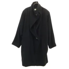 美品 ISSEY MIYAKE イッセイミヤケ 90s 日本製 ウールブレンド オールド ドルマン コート M ブラック レディース 古着のサムネイル