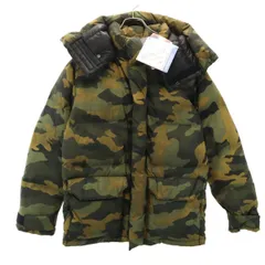 未使用 THE NORTH FACE ザノースフェイス カモフラ ノベルティウインドストッパーブルックスレンジライト ダウンパーカー L カーキ アウトドア ND91961 メンズ 古着