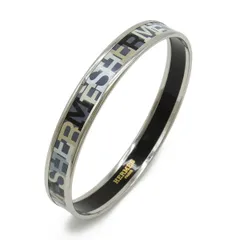 HERMES エルメス エマイユPM バングル ブレスレット ロゴ メタル