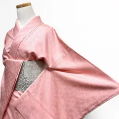 未着用　色無地　菊　唐花　地紋　一つ紋　着物　115 p ms