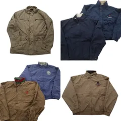 古着卸 まとめ売り ブルゾン ジャケット 6枚セット (メンズ L ) スタンドカラー 比翼 ワンポイント マルチポケット 中古 古着 NC7298