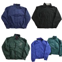 古着卸 まとめ売り ブルゾン ジャケット 5枚セット (メンズ XL ) ワンポイント スタンドカラー バイカラー 比翼 中古 古着 NC7307