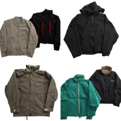 古着卸 まとめ売り ブルゾン ジャケット 6枚セット (メンズ XL ) バイカラー スタンドカラー マルチポケット フーディー 中古 古着 NC7306