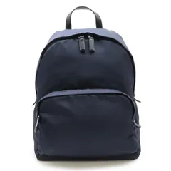 【良品】PRADA プラダ　リュック　バックパック　ナイロン　旅行　ネイビー プラダ】30日連続アップ！ この春、大人が選ぶべき「バックパック