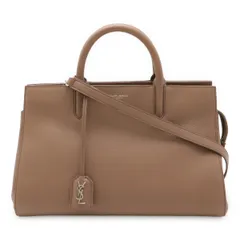 SAINT LAURENT PARIS サン ローラン パリ YSL イブサンローラン カバ リヴ ゴーシュ ハンドバッグ 2WAYショルダー レザー ローズベージュ 400413 SAINT LAURENT PARIS サン ローラン パリ YSL イブサンローラン カバ