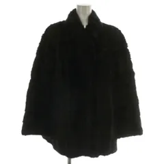 ノーブランド ファーコート アウター 毛皮 ミンク ミドル 13 XL 茶色 ブラウン /XZ ■GY11