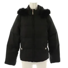 クレイサス CLATHAS ファー付き ダウンジャケット ジップアップ 38 ブラック /HK ■OSのサムネイル