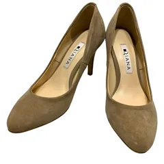 【極美品】ダイアナ (21) パンプス アーモンドトゥ ピンヒール スウェード 定番デザイン