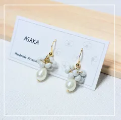 匿名配送★ハンドメイドピアスNO.102