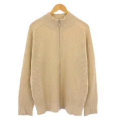 ユナイテッドトウキョウ UNITED TOKYO ウールリブジップドライバーズニットジャケット ブルゾン アウター ハイネック ショート丈 3 ベージュ 132633001 /BB