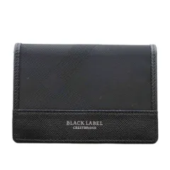 ブラックレーベルクレストブリッジ 新品ブラック カードケース / 名刺入れ 新品】 BLACK LABEL CRESTBRIDGE ブラックレーベル クレストブリッジ