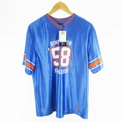 MLB ソウルワールドツアー ユニフォーム Dodgers ドジャース 半袖 Tシャツ プリント ブルー オレンジ M