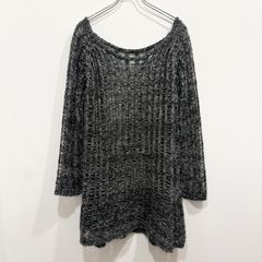 美品】Helmut Lang シアーニット ロングスリーブ ドレープネック