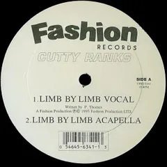 米12” Cutty Ranks Limb By Limb (Vocal, Acapella, Hip Hop Remix) VP12 6341 Fashion US /00215