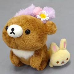 [중고] 봉제 장난감 차이로이 곰 & 아이 토끼 모아 봉제 장난감 꽃밭의 작은 아이 토끼 테마 [리락쿠마] 리락쿠마 캐러밴 한정