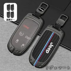 【美品・未使用新品】◆ジープ JEEP◆深錆色◆スマートキーケース カーボン調 金属キーホルダー キーカバ 車種対応 ロゴ入り 傷つき・汚れ防止 鍵収納 A番 A251124z1
