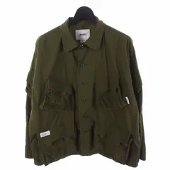 【中古】ダブルタップス WTAPS 21AW MODULAR LS COTTON RIPSTOP ジャケット ブルゾン 2 カーキ 212BRDT-SHM03 メンズ ダブルタップス WTAPS 21AW MODULAR LS COTTON RIPSTOP ジャケット