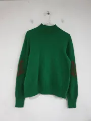brunoJ レディース 24年 グリーン ウール 半ネック ニット 66