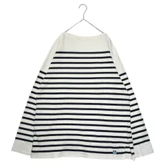 ORCIVAL(オーシバル) ボートネック ボーダー カットソー 3(L程度) ホワイト×ネイビー