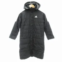 アディダス adidas 中綿コート 黒 キッズのサムネイル