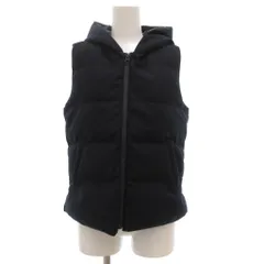 セオリー Theory リバーシブル ダウンベスト ジャケット ジップアップ フード ナイロン S 紺 ネイビー /GV