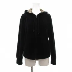 バーバリーブルーレーベル ラクーンファー ジップパーカー ホース刺繍