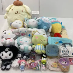 02w20864 SANRIO サンリオ キャラクター ぬいぐるみ・グッズなど まとめ売り 30点以上 ポムポムプリン/シナモロール/クロミ/ハンギョドン/他 現状品【中古品】