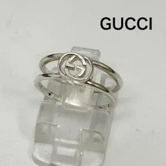 グッチ シルバーリング 指輪 Ag925 インターロッキングG GGロゴオープンリング 298036 8106 J8400 箱付 レディース - ISItems【USED】【古着】【中古】50147593