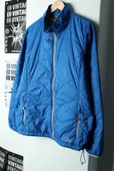 (L-XL) L.L.Bean ダウン アウター ジャケット 軽量 ブルー -15D3E