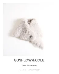 新品未使用　Gushlow & Cole リアルファー　マフラー　ストール 2025年最新】GUSHLOW&COLE 素材：リアルファー レディース マフラーの
