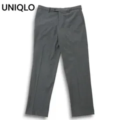 22AW★ UNIQLO ユニクロ 秋冬 ストレッチ ヒートテック スマート スリムフィット スラックス パンツ Sz.91cm メンズ 灰