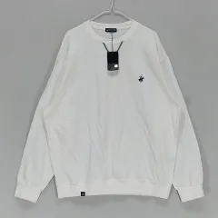 在庫商品 バーバリーヒルズ ポロシャツ (メンズ110) スウェット 秋/冬 ホワイト 01900