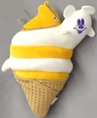 【中古】ぬいぐるみ ゴースト(パンプキンソフトクリーム) ぬいぐるみバッジ 「ディズニー・ハロウィーン2025」 東京ディズニーリゾート限定