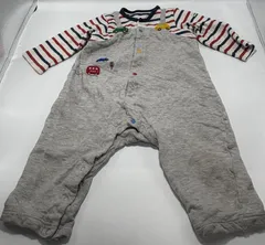 【新入荷!!】☆組み合わせで10%off☆ ミキハウス ベビー 長袖 ロンパース 80cm（1019）